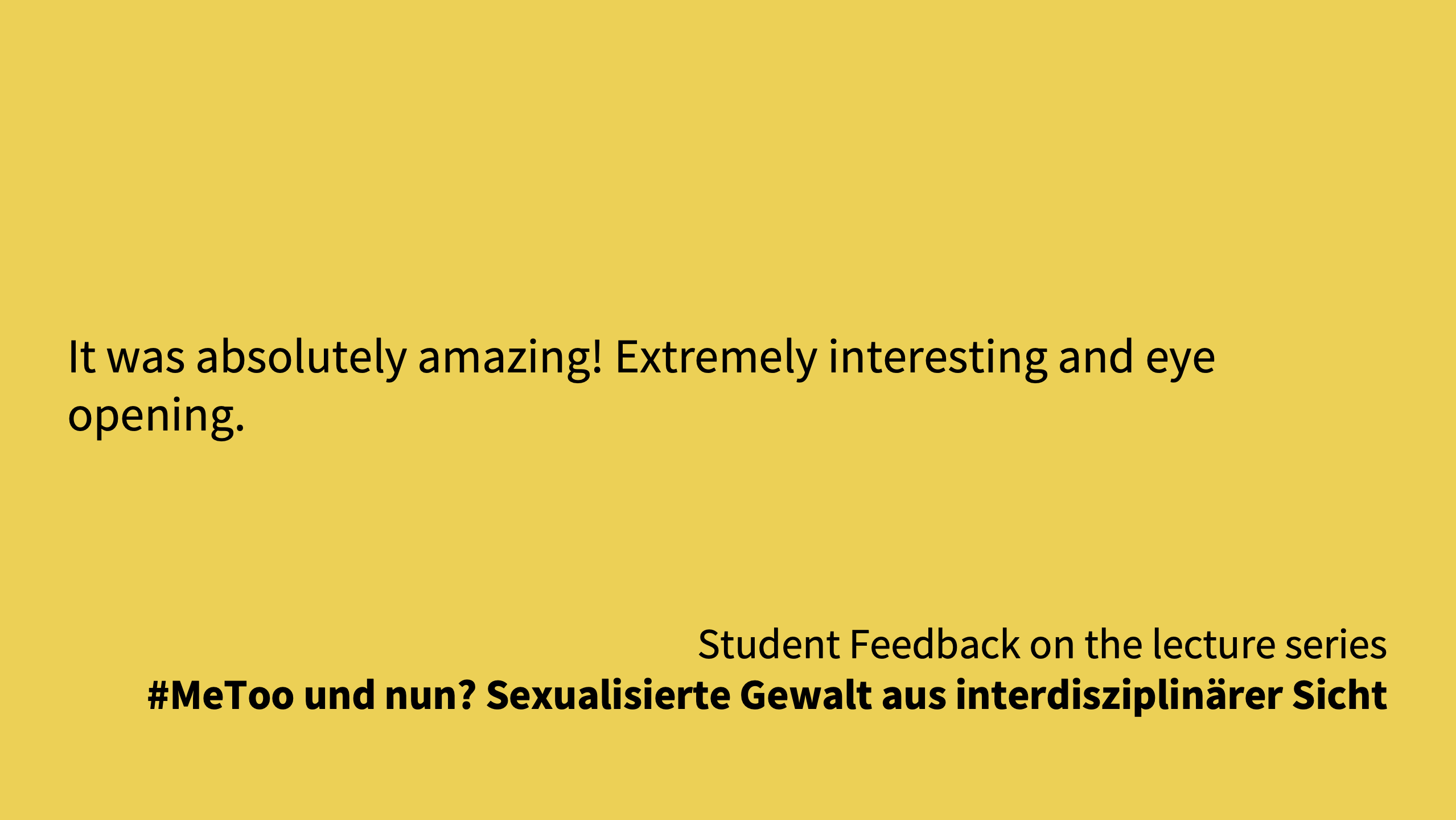 Testimonial MeToo