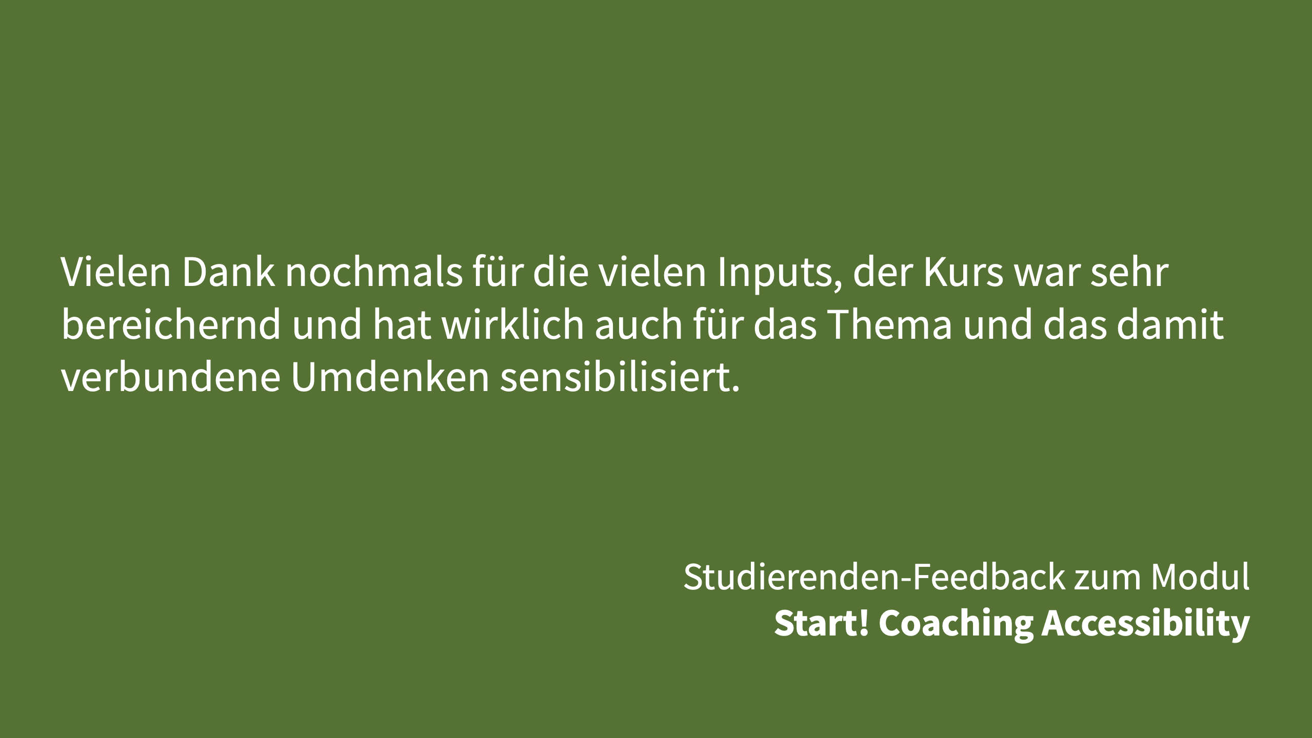 Testimonial Coaching Accessibility