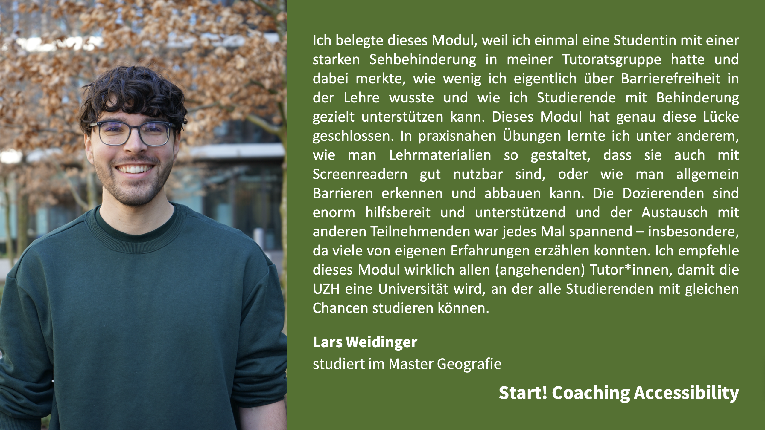 Testimonial Coaching Accessibility Lars