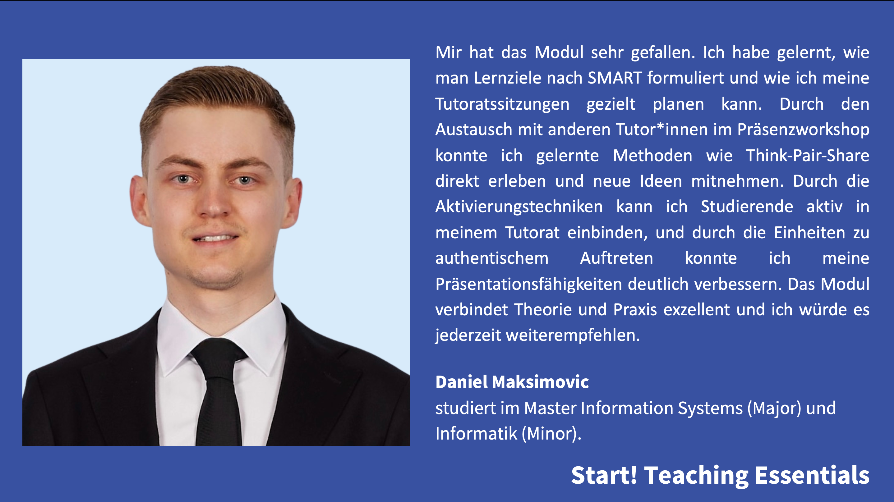 Testimonial Teaching Essentials